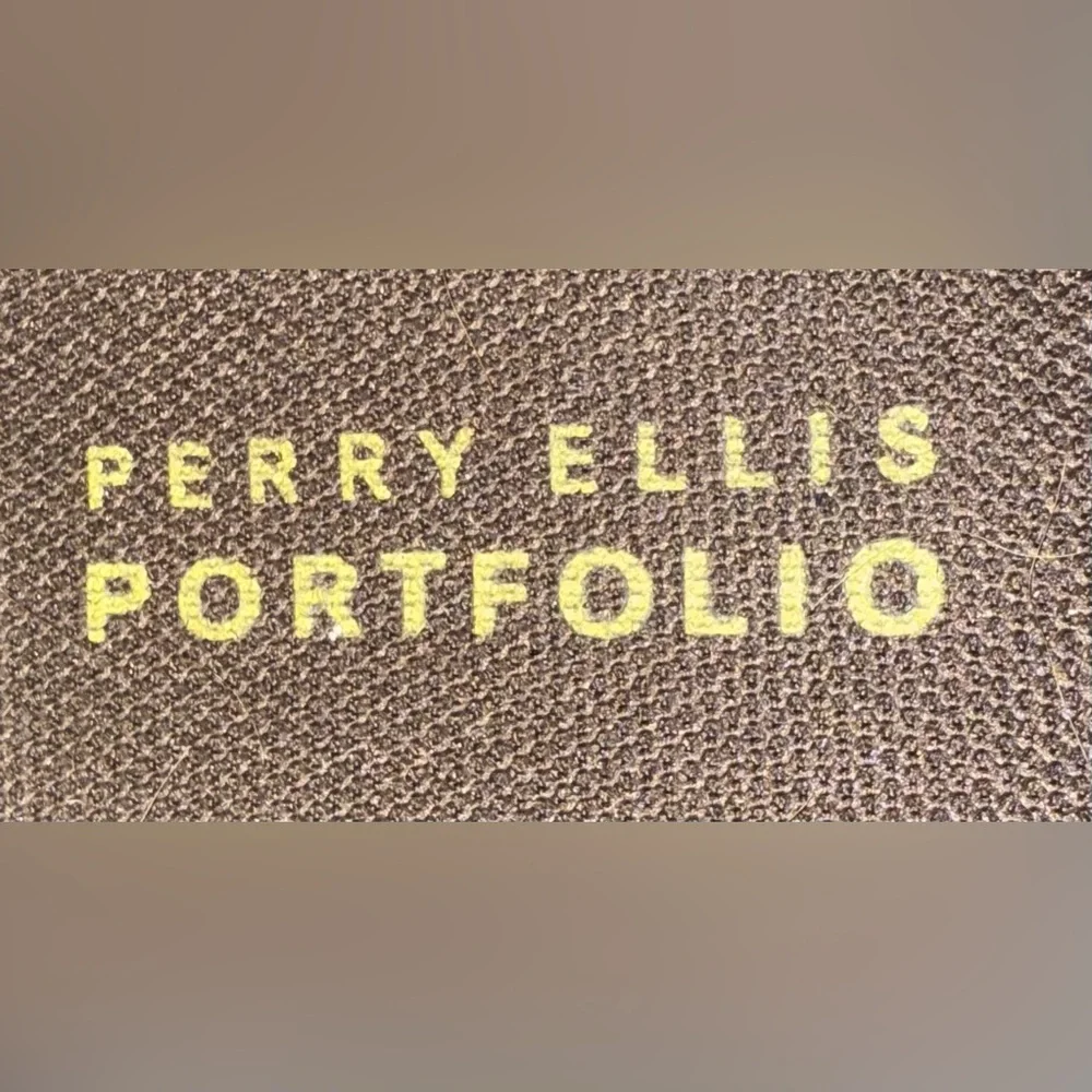 Perry Ellis Dark Brown Leather Oxfords
